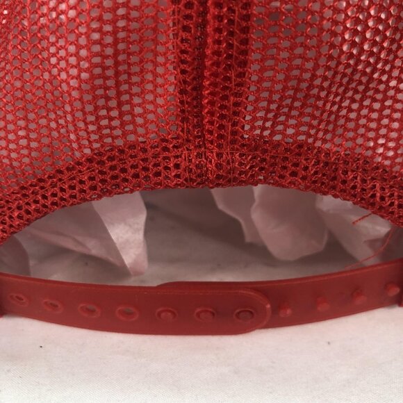 Ferrari Hat Cap Snap Back Red White Mesh Trucker Racing Logo Mens Formula Foam - Picture 7 of 14